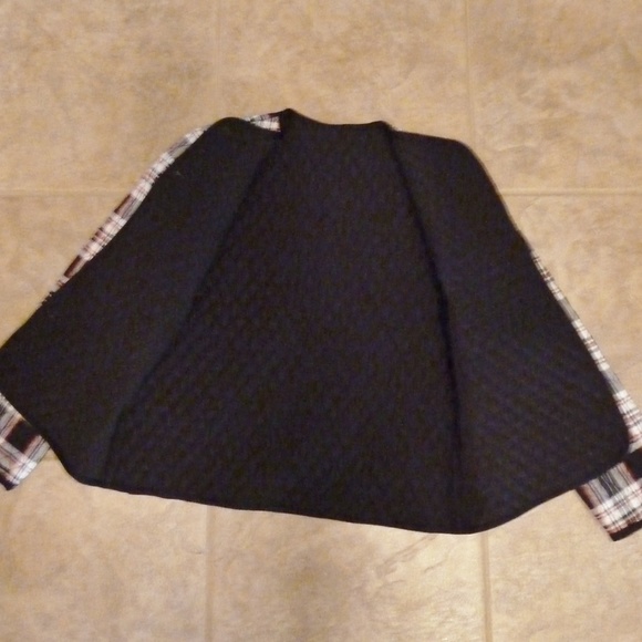 Quilted Jacket Black and White Plaid NWT - Picture 8 of 8